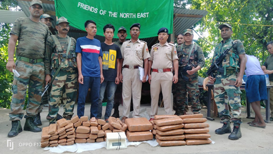 Assam Rifles seize ganja worth Rs 41 lakh, two held