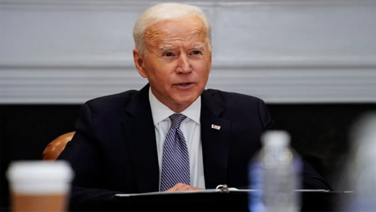 Biden says no sign Russia mulling nuke use after treaty suspension