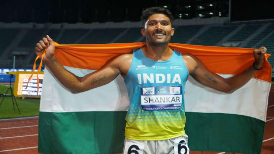 Tejaswin Shankar Breaks National Decathlon Record with 7,826 Points in Poland