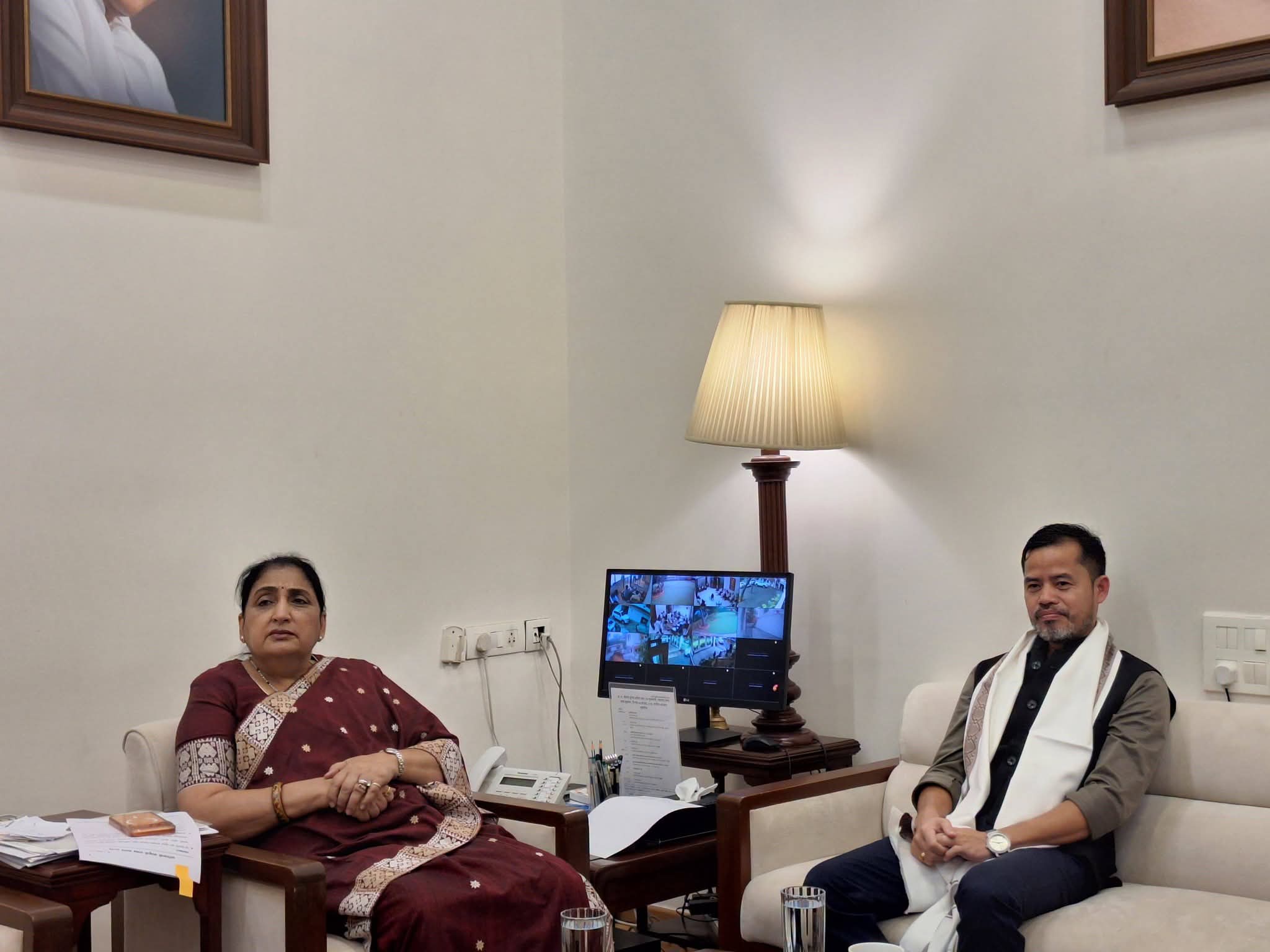 Minister Sukla Charan Noatia Meets M