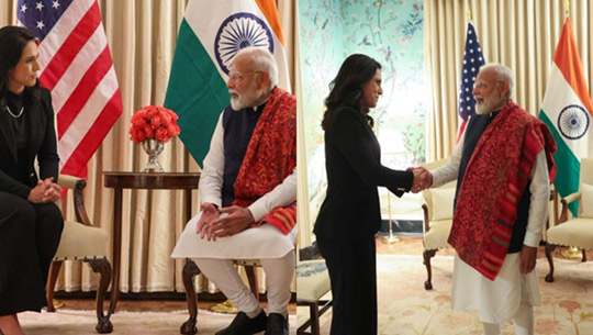 PM Modi meets U.S. DNI Tulsi Gabbard in Washington DC