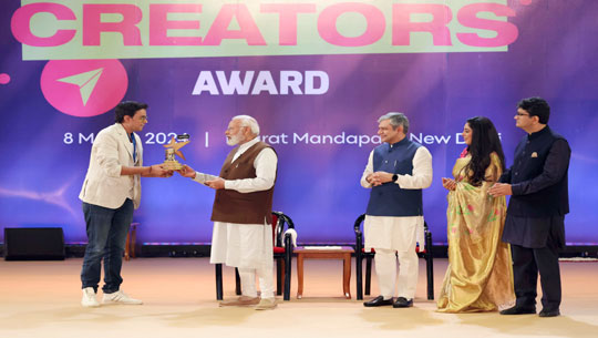 PM Modi presents first-ever National Creators Award; Says, Award recognises talent of creator's community and their passion for driving a positive change