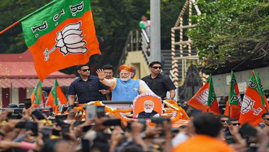 Karnataka Assembly Elections: PM Modi holds 26 km long mega roadshow in Bengaluru