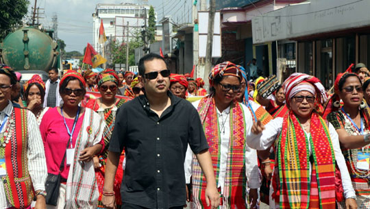 Tipra Motha organizes rally in Agartala