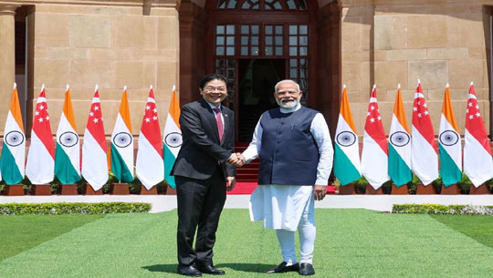PM Modi Holds Bilateral Talks with Singaporean PM Lawrence Wong; Five Key Agreements Signed