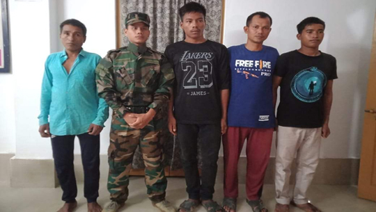 5 NLFT militants surrenders before Tripura police