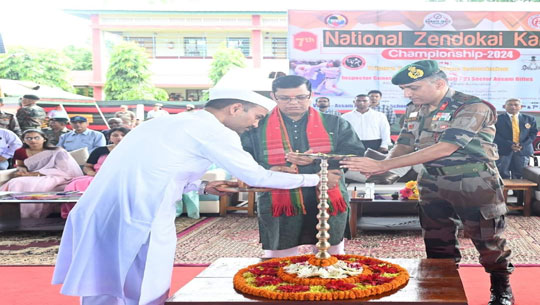 Minister Tinku Roy inaugurates 7th National Zendokai Karate Championship 2024
