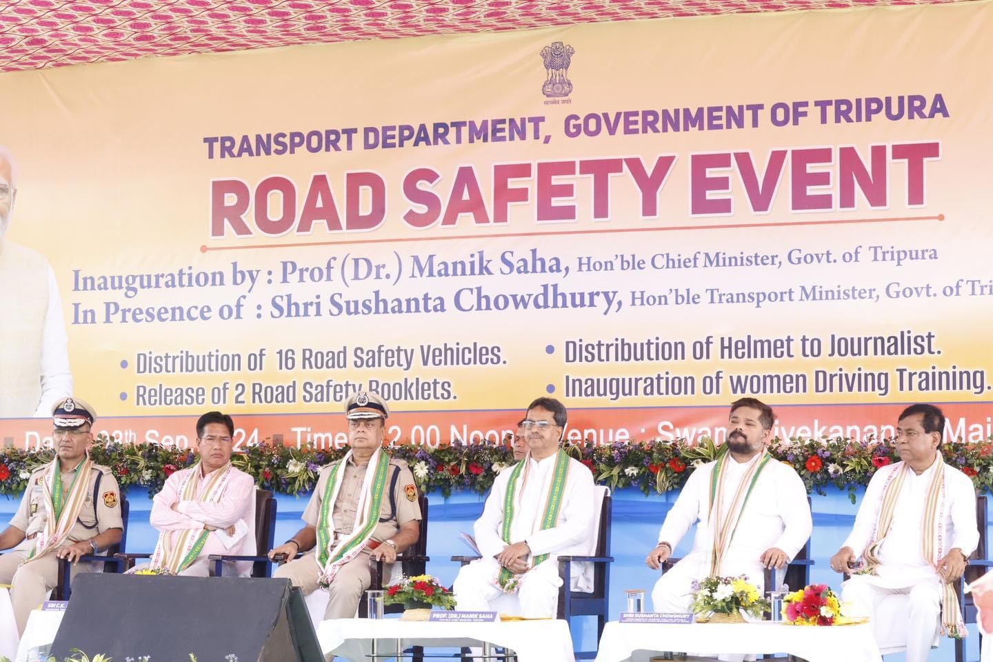 CM Dr Manik Saha inaugurates Road Safety event