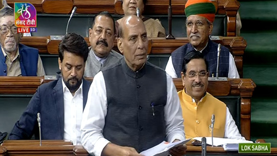 Defence Minister makes statement in Parliament on India-China face-off in Tawang