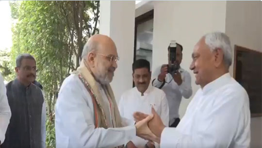 Amit Shah, Nitish Kumar Hold Crucial Meeting on Bihar Poll Strategy