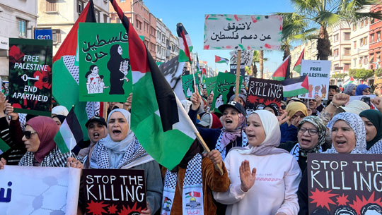 Thousands in Morocco protest ties with 'genocidal' Israel