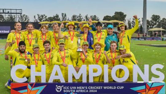 Cricket: Australia lifts Under-19 Men's World Cup beating India 