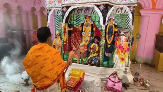 Basanti Puja Begins with Grand Sapta
