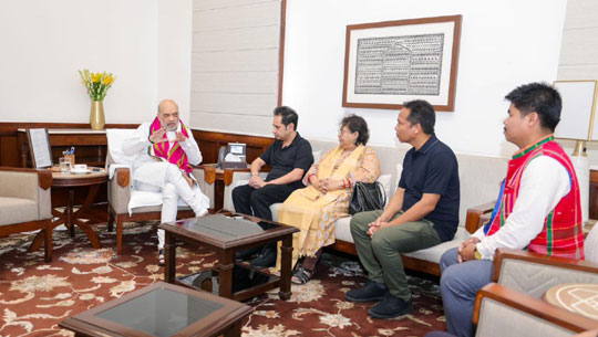 Pradyot meets Amit Shah to discuss implementation of Tiprasa Accord