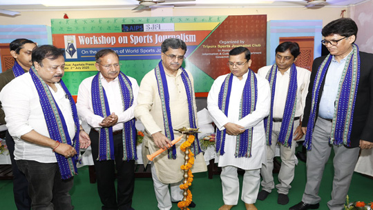 CM Dr. Manik Saha inaugurates Workshop on Sports Journalism 