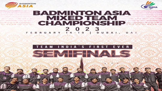 Asia Mixed Team Badminton Championships: India to lock horns with China in semi-finals in Dubai