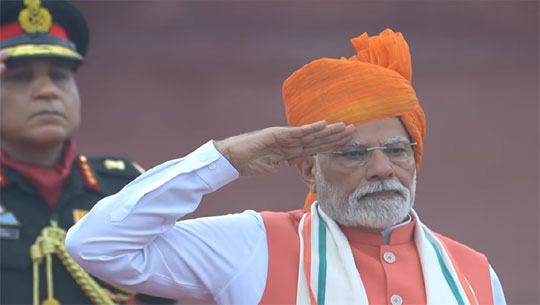 PM Modi leads the nation in 79th Independence Day celebrations