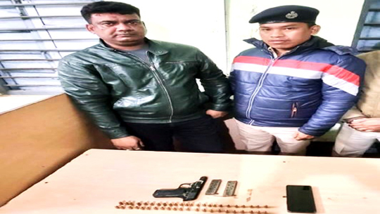 1 detained with pistol, ammunitions during police checking on airport road  