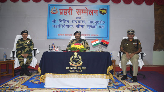 BSF DG reviews security measures along Indo-Bangla border in Tripura