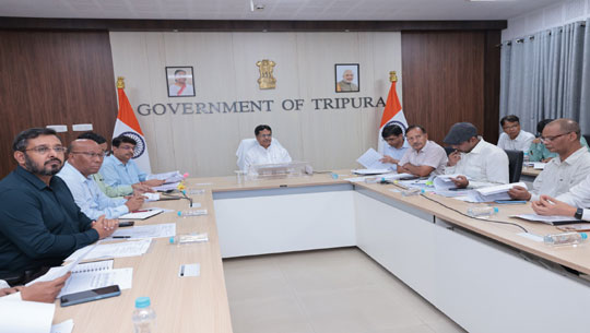 CM Dr. Manik Saha chairs meeting of the Task Monitoring System