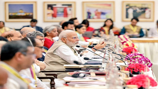 PM Modi chairs governing council meeting of NITI Aayog in New Delhi deliberating on development challenges facing the country