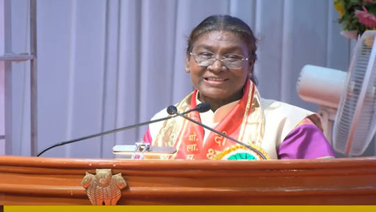 President Droupadi Murmu Calls Upon Students to Embrace Strong Moral Values In Behaviour and Work Ethics