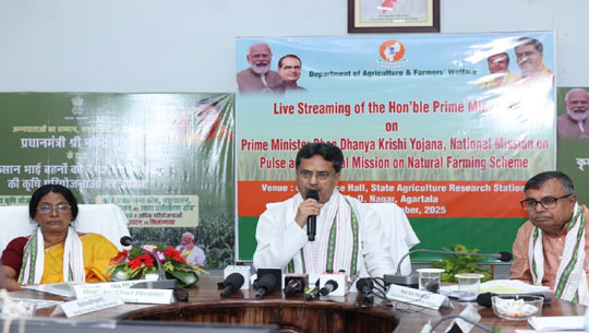 Rs 42,000 Cr Agri Boost: PM Modi Launches Mega Schemes to Empower Farmers, CM Manik Saha Joins Virtually