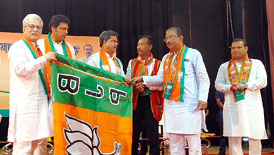 Tipra Motha MDC Bidyut Debbarma joined BJP