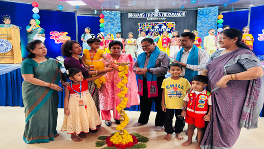 Bhavan's Tripura Vidyamandir organizes Initiation programme for Nursery to class-2 students