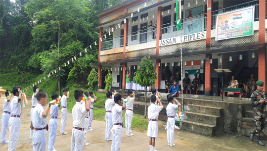 Assam Rifles celebrates I’Day with students
