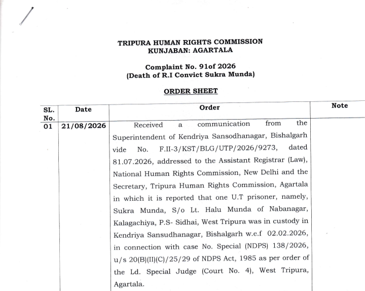 THRC takes cognizance of undertrial'