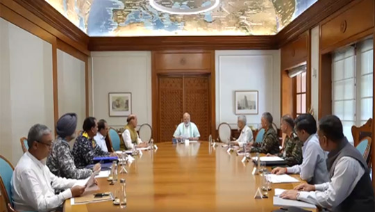 PM Narendra Modi holds high-level meeting at his residence in New Delhi