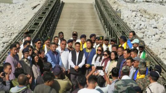 Sikkim: Indian Army, BRO complete second Bailey Bridges over Teesta river