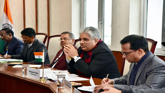Union Minister Bhupender Yadav held bilateral meeting with German Delegation 