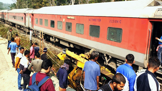 Tripura Sundari Express met with accident