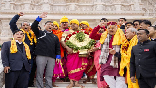Arunachal Pradesh Chief Minister Pema Khandu Visits Shri Ram Janmbhoomi Temple in Ayodhya