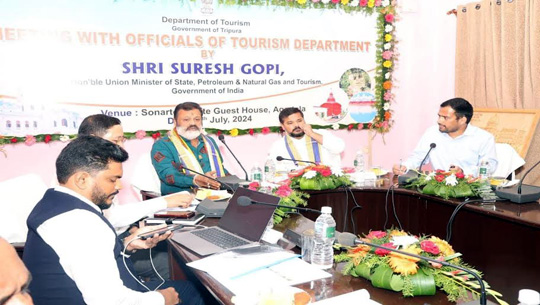 Tripura has immense potential for development of tourism industry: MoS Suresh Gopi