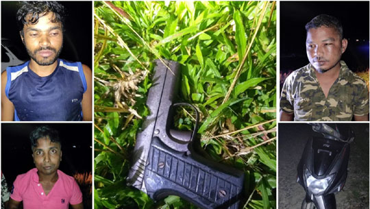 Police arrested three criminals with arms in Meghalaya’s West Garo Hills