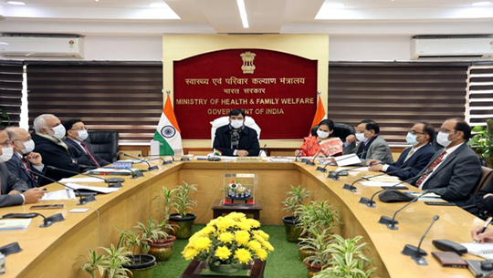 Minister for Health Mansukh Mandviya chairs meeting in New Delhi to review Covid-19 situation in country