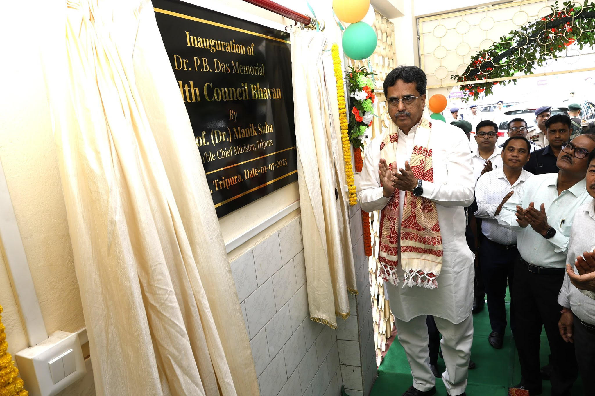 CM Dr Manik Saha Inaugurates Dr. P.B. Das Memorial Health Council Building