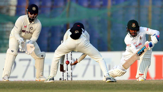 Chattogram Test, Day 4: Bangladesh 272/6 against India at stumps, need 241 runs to win
