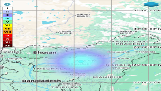3.9-Magnitude Earthquake Strikes Morigaon, Assam