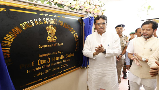 CM inaugurates 19 developmental projects in Sabroom