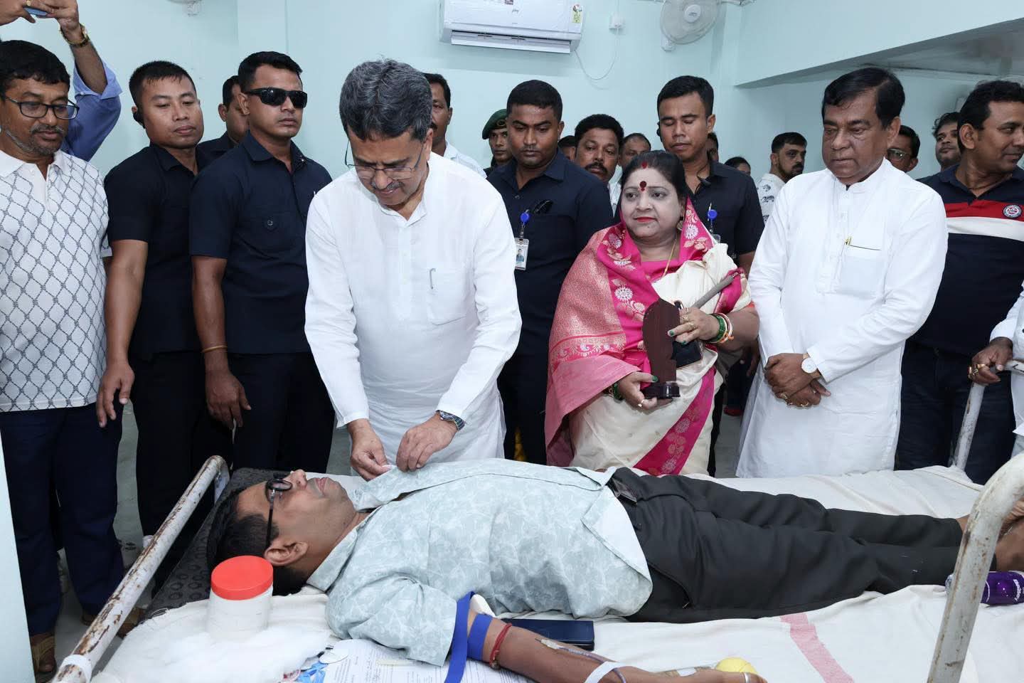 CM Saha Hails Blood Donation Drive, 