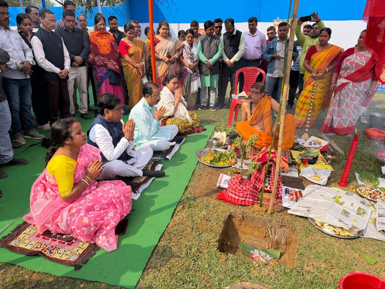 Rajib Bhattacharjee Lays Foundation Stone for New Ward 31 AMC Office