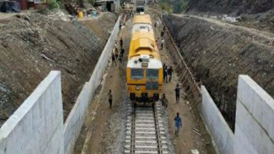 Commissioner of Railway Safety begins final safety inspection of Bairabi Sairang Railway Project in Mizoram