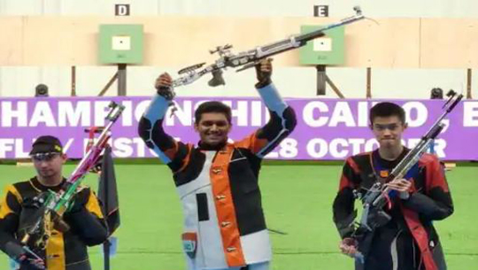 India wins opening gold of ISSF World Cup Shooting Championship in men's 10m air pistol