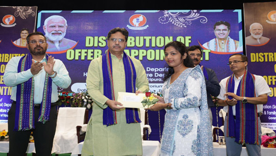 CM Dr Manik Saha distributes 222 appointment letters