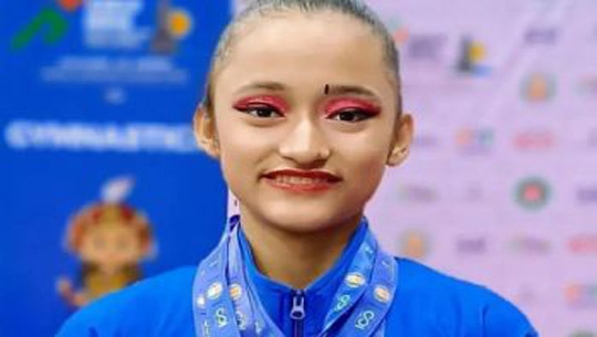 J&K’s Muskan Rana Wins Gold in Rhythmic Gymnastics at 38th National Games