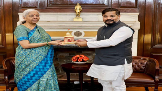 Minister Sushanta Chowdhury meets Union Finance Minister Nirmala Sitharaman in New Delhi